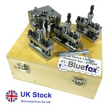 T63 QUICK CHANGE TOOLPOST SET WITH 3 HOLDERS FOR BANTAM / CHIPMASTER BY BLUEFOX