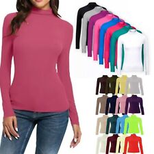 Womens Plain Turtle Polo Neck