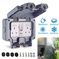 Weatherproof 13 A IP66 Double