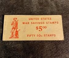 War savings stamps - savings, book