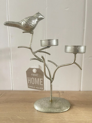 Next silver metal bird - metal, &