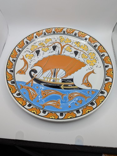 Rhodes greece ceramic plate - rhodes,