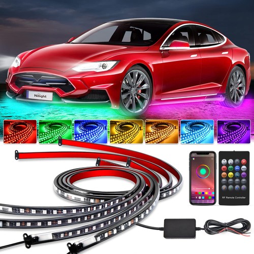 Car multi color led strip - 4x, multi-color