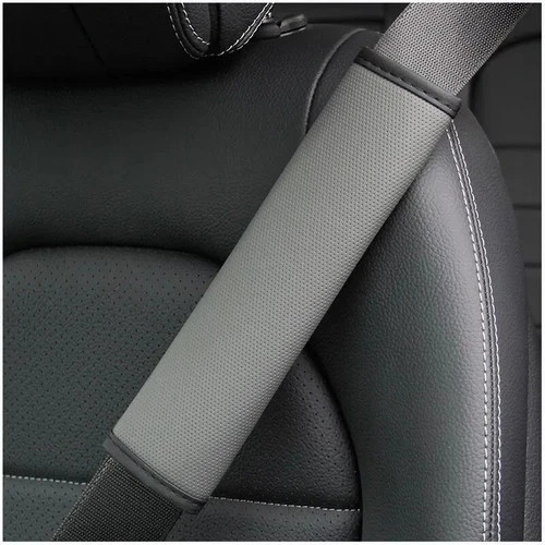 Car seat belt pads leather - belt,
