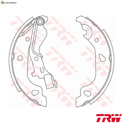 Brake shoe set - brake, for