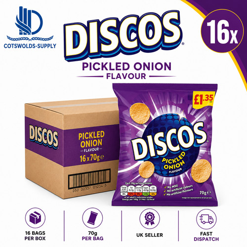 Discos pickled onion crisps - onion,
