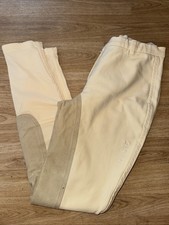 Musto Cream Full Suede Seat Ladies 12 Long Breeches