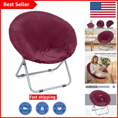 Soft plum velvet saucer chair - plum,