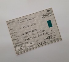 Status Quo Tickets - Unused Ticket(s) The Brighton Centre 17/12/1993 Memorabilia