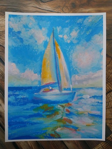 Sailboat the sun art - sun,,