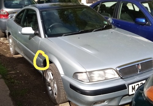 Rover coupe front wing rub - coupe,