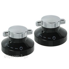 STOVES NEWHOME Gas Hob Control Knob Silver Switch Knobs Chrome Black