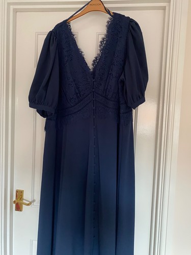 Monsoon formal blue dress with