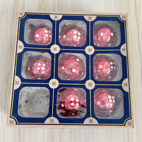 Vintage glass baubles boxed - vintage,