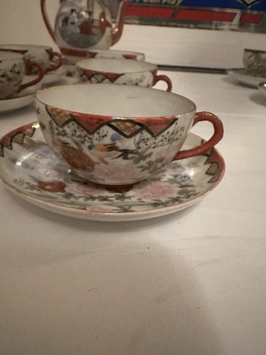 Kutani hand painted tea - kutani,