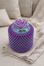 Rose lattice pillar - lattice, candle