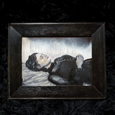 Post Mortem Woman Bed Mourning