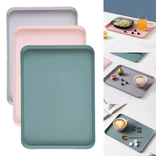 Plastic serving tray anti slip - plastic,