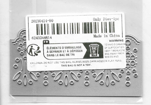 Border cutting die - border,