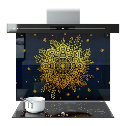 Kitchen glass splashback - kitchen,