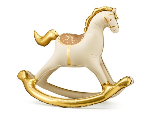 Large cream gold rocking - cream, &