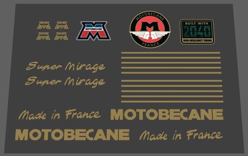 Motobecane super mirage - mirage, decal