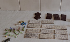 VINTAGE BRITAINS MINATURE FLORAL GARDEN, CRAZY PAVING, FLOWER BEDS, FLOWERS