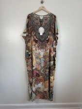 Camilla Franks Batwing Kaftan Silk Long Kimono Resort Carnaby Disco Party O/S