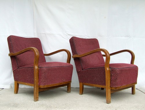Pair art deco armchairs - deco,