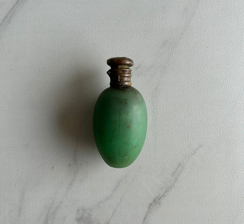 Vintage glass brass cap unique - glass,