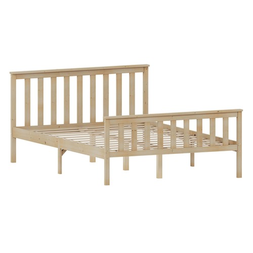 Wood bed single - single, king
