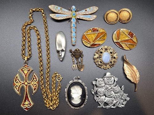 Vintage costume jewelry lot - lot, 10