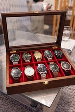 Handmade wooden watch box - wooden,