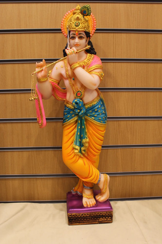 Resin krishna statue - resin,