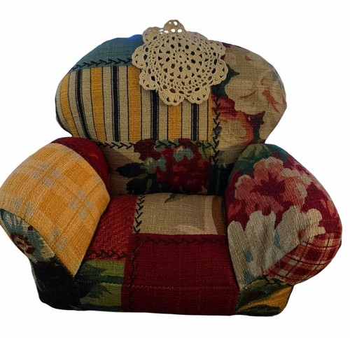 Patchwork fabric stuffed arm - fabric,