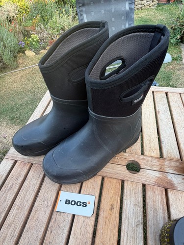 Bogs mens black ankle boots - mens,