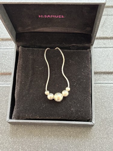 Silver necklace - silver,