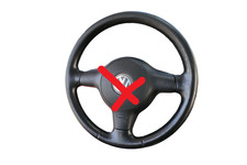 Vw Polo 6N2 Lupo Steering Wheel Sport Leather 3-Spoke 6X0419091G