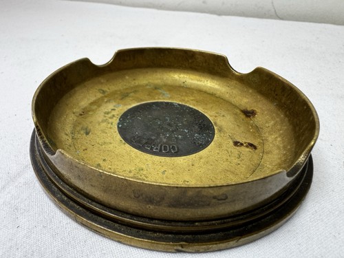 Brass wwi trench art ashtray - wwi,