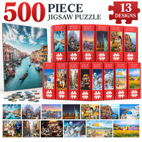 500 pieces jigsaw puzzle - jigsaw,