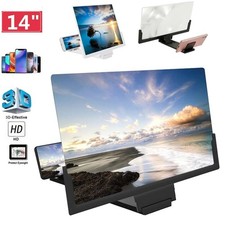 14" inch Screen Magnifier Mobile Phone Enlarger 3D HD Video Movies Gaming Stand