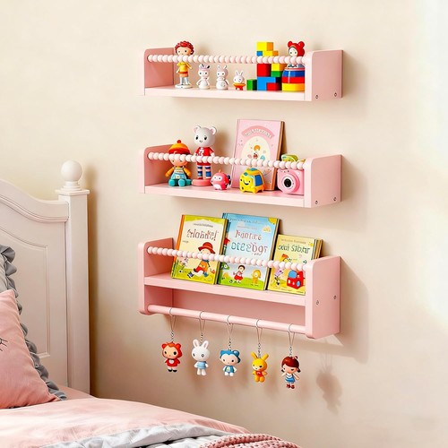 3pcs nursery shelves - nursery, floating