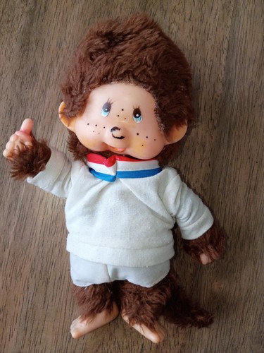 Vintage monchhichi 1974 blue - vintage,