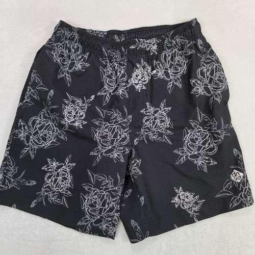 Zara men black white floral - men's,