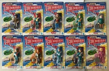 COMPLETE SET OF 10X MATCHBOX THUNDERBIRDS CARDED ACTION FIGURES MINT ON CARD