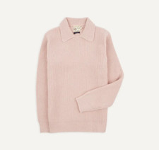 Drake's & Aime Leon Dore Pink Alpaca Lambswool Integral Collar Jumper Medium