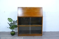 Small Oak Glazed Bookcase &