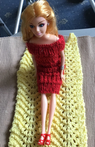 Handmade soft yellow knitted