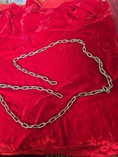 Industrial Lightweight Linked Chain . Silver.  55ins. No. 503