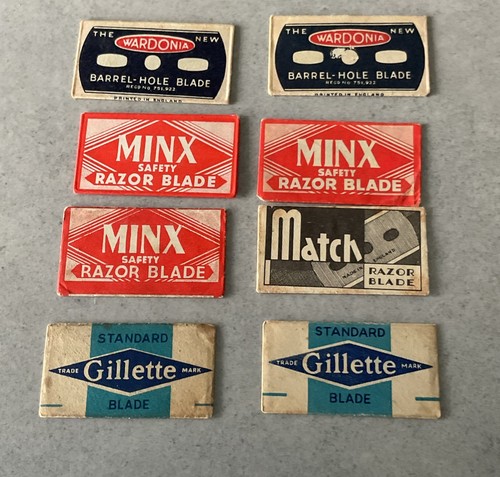 Vintage shaving wrappers - shaving, x